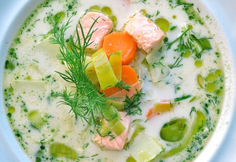Wintersuppe: Lachssuppe aus Finnland mit Dill Rezept